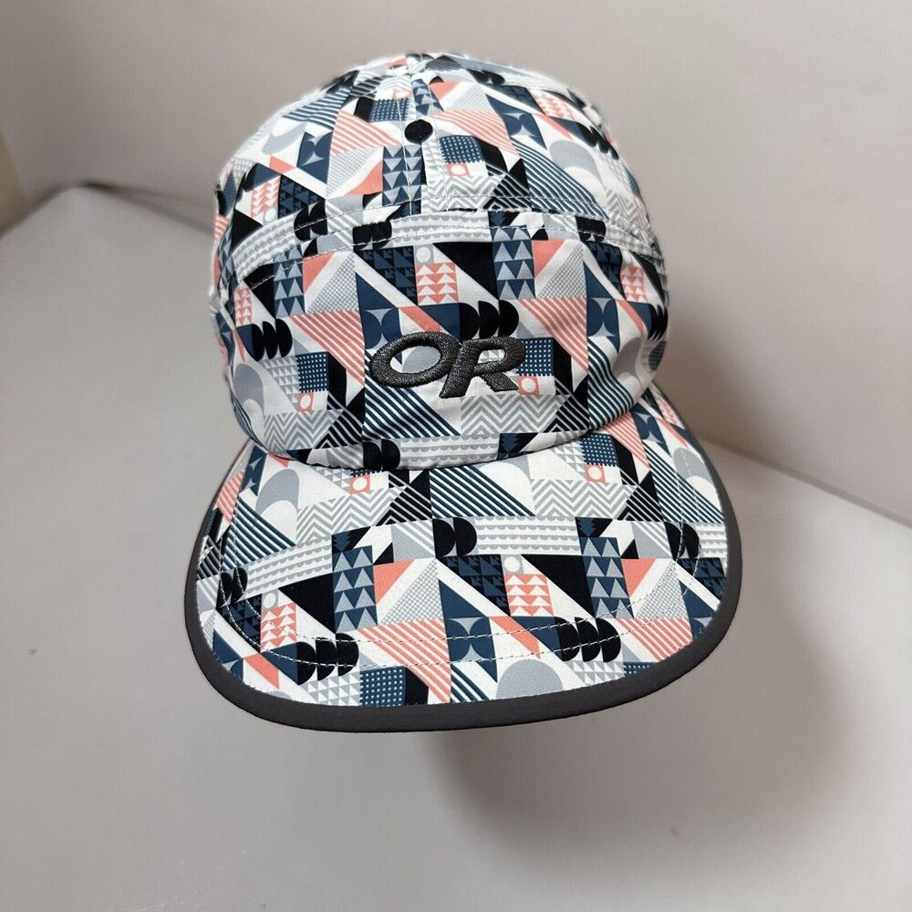 OR Outdoor Research Sun Runner 5 Panel Hat Geo Mesh Adjustable Cap UPF 30